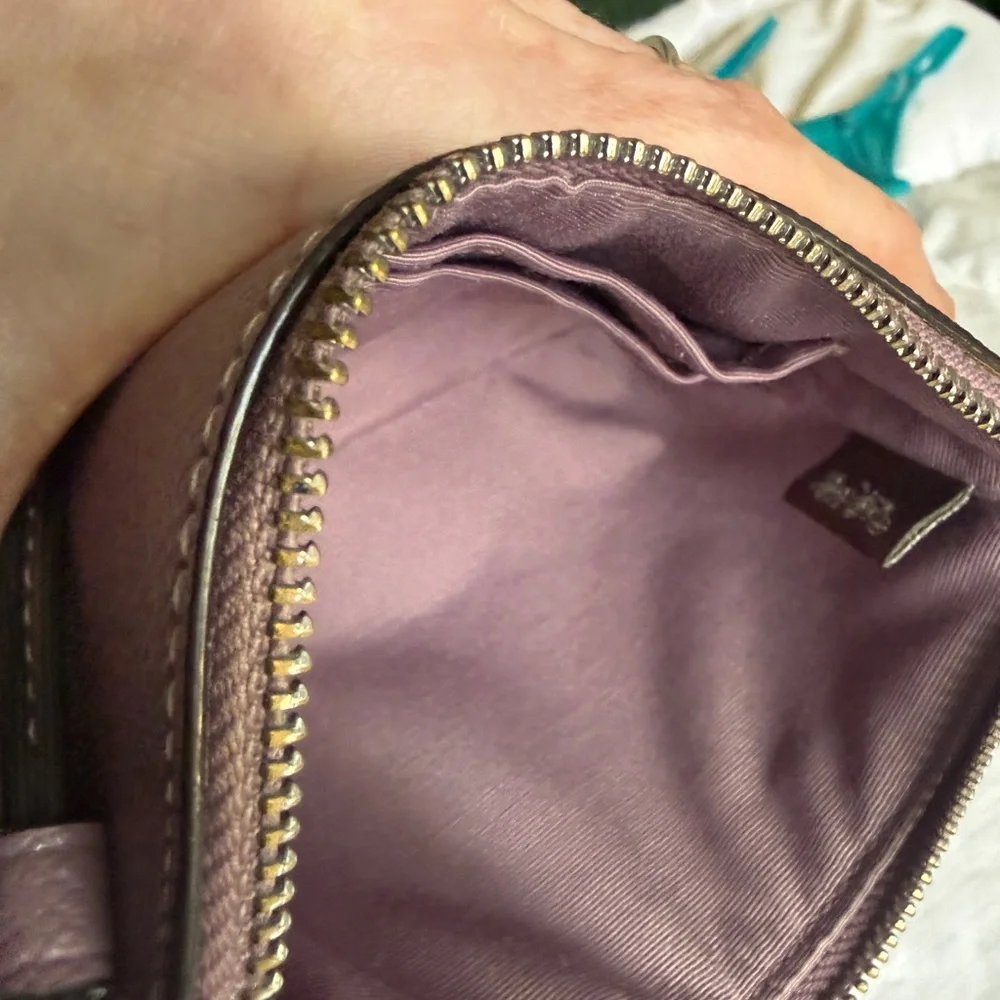 Coach Mauve Corner Zip Wristlet | OS - Picture 9 of 9